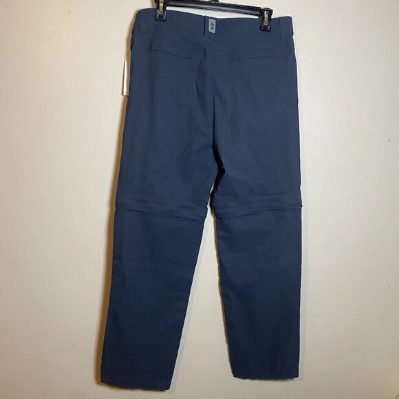 NWT Free Country Men's Nylon Stretch Convertible Pants Shorts Zip Hiking 34x30 - Picture 7 of 7